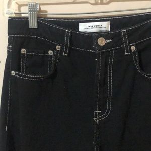 Zara Jeans - ZARA TOP STITCH MIDNIGHT BLACK DENIM Zara Jeans - ZARA TOP STITCH MIDNIGHT BLACK DENIM